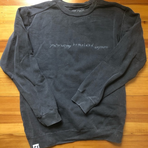 taylor swift embroidered crewneck
